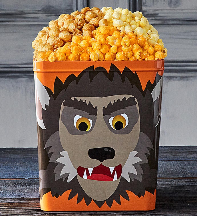 Monster Mash Werewolf 3 Gallon 3 Flavor Popcorn Tin