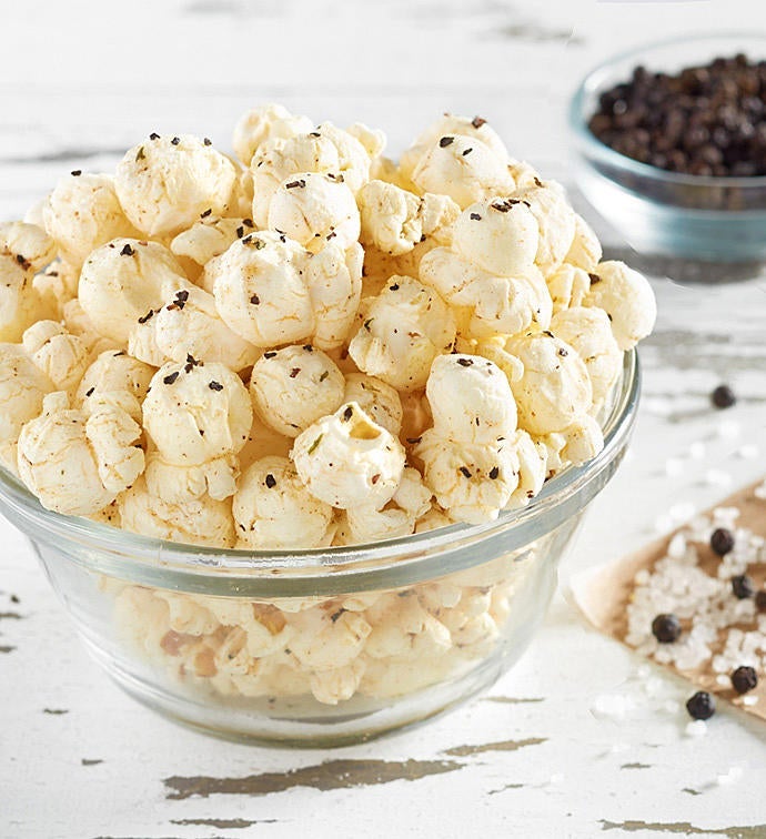 Cracked Pepper & Sea Salt Popcorn 5 Inch Canister