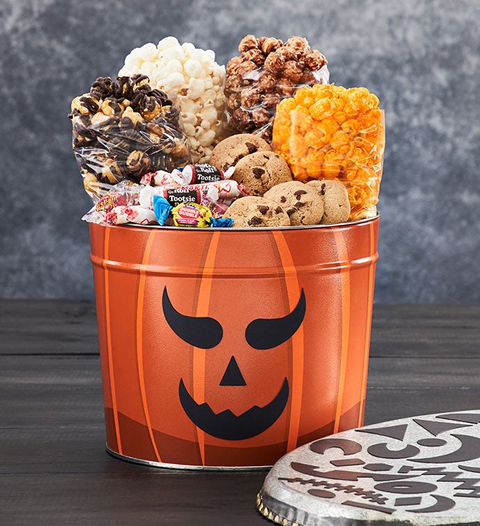 DIY Pumpkin Face Tin Sampler
