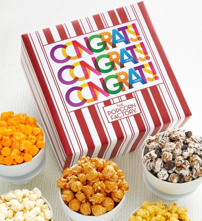 Packed With Pop™ Bright Congratulations | The Popcorn Factory