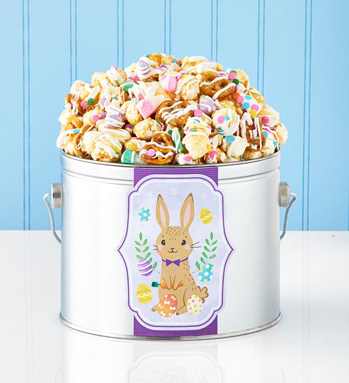 1/2 Gallon Egg Cellent Adventure Gift Pail  Bunny Pop Snack Mix