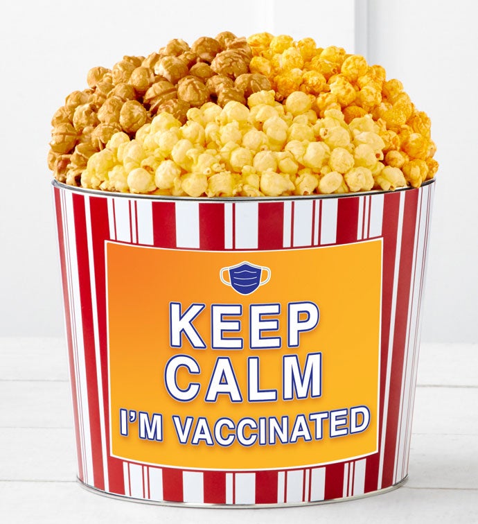 Tins With Pop® Keep Calm I'm Vaccinated