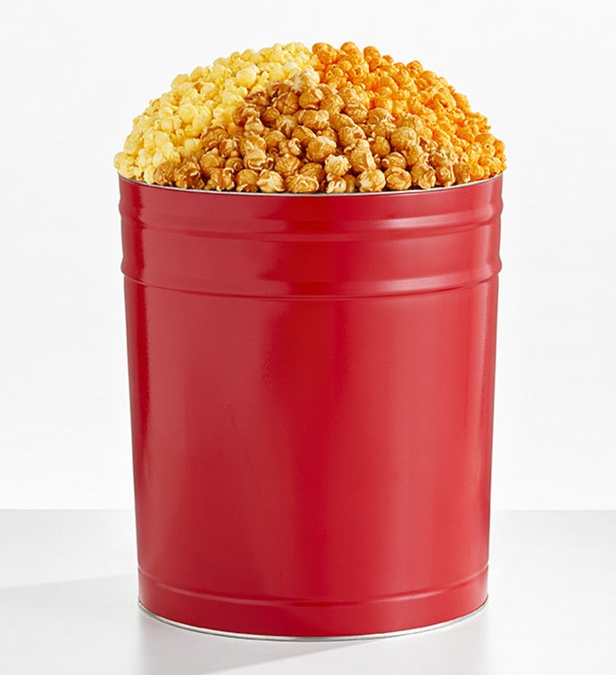 Simply Red Popcorn Tins