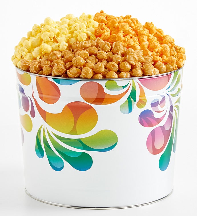 Rainbow Fusion Popcorn Tins