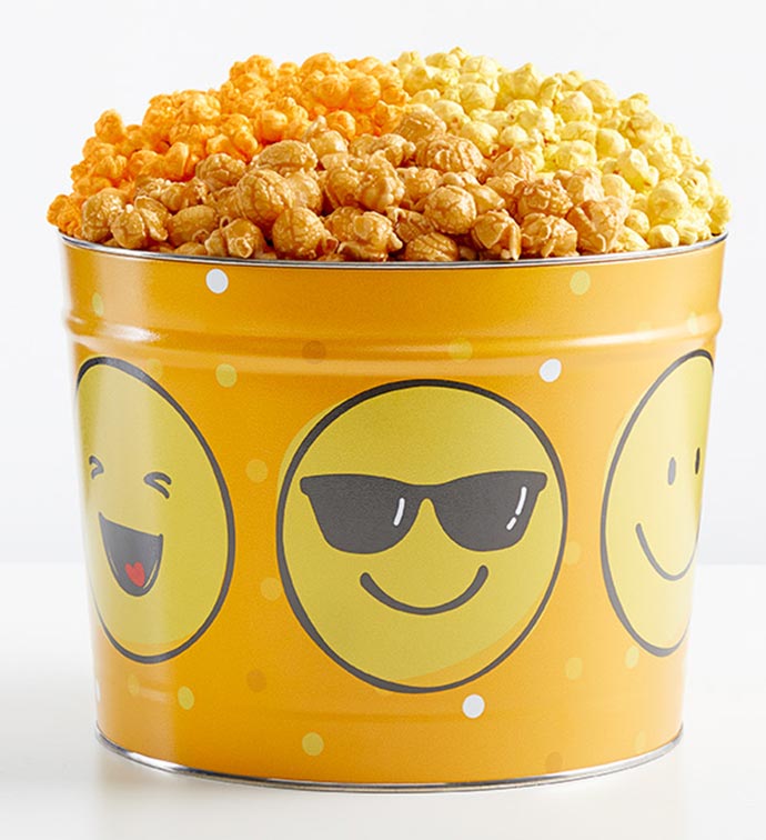 Make You Smile 2 Gallon 3 Flavor Popcorn Tin