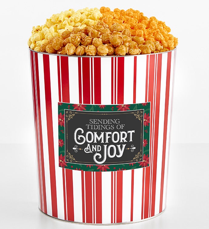 3.5 Gallon Popcorn Tin 3-Flavor, Christmas Gifts by The Popcorn Factory