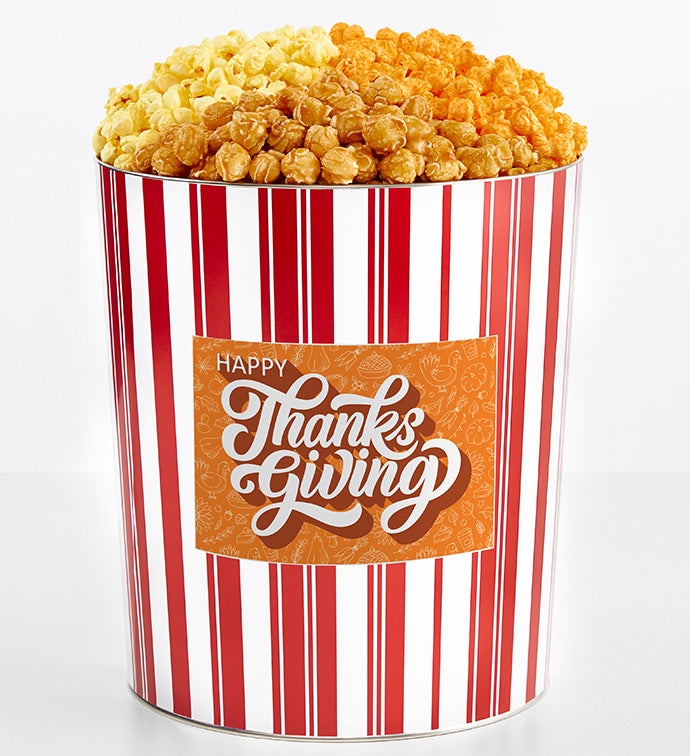 Tins With Pop® 3.5 Gallon Happy Thanksgiving