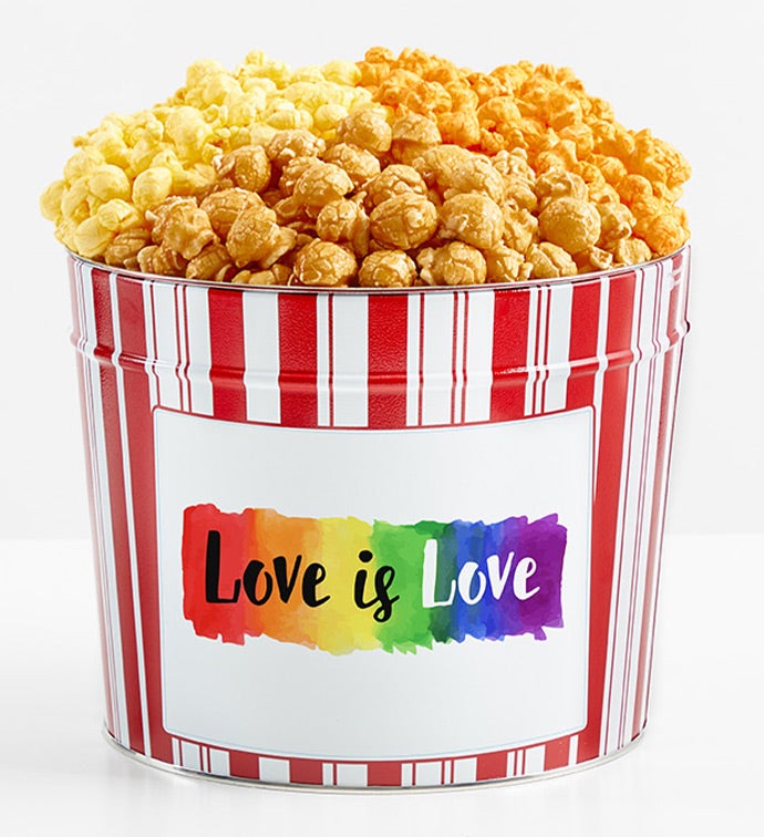 1.75 Gallon Retro Popcorn Tin 3-Flavor, Thinking of You Gifts by The Popcorn Factory