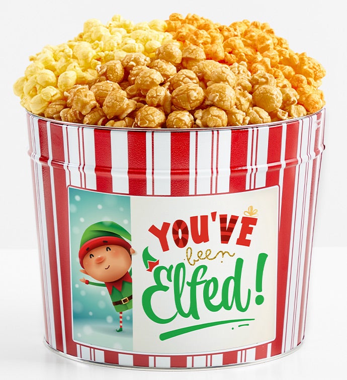 1.75 Gallon Retro Popcorn Tin 3-Flavor, Christmas Gifts by The Popcorn Factory