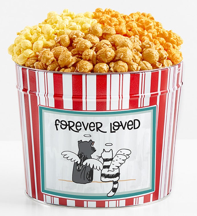 1.75 Gallon Retro Popcorn Tin 3-Flavor, Thank you Gifts by The Popcorn Factory