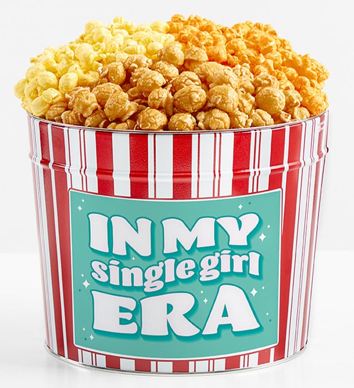 1.75 Gallon Retro Popcorn Tin 3-Flavor, Thank you Gifts by The Popcorn Factory