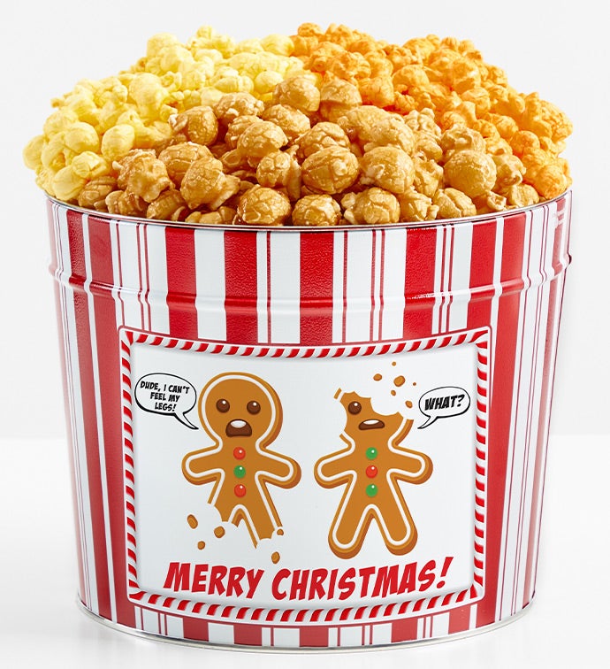 1.75 Gallon Popcorn Tin Retro 3-Flavor, Christmas Gifts by The Popcorn Factory
