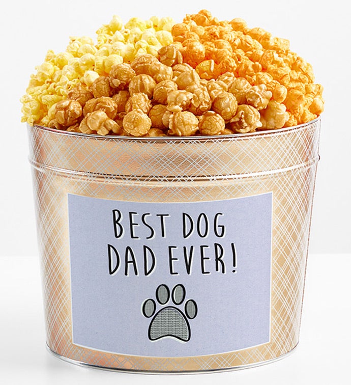 1.75 Gallon Gold Popcorn Tin 3-Flavor, Thank you Gifts by The Popcorn Factory
