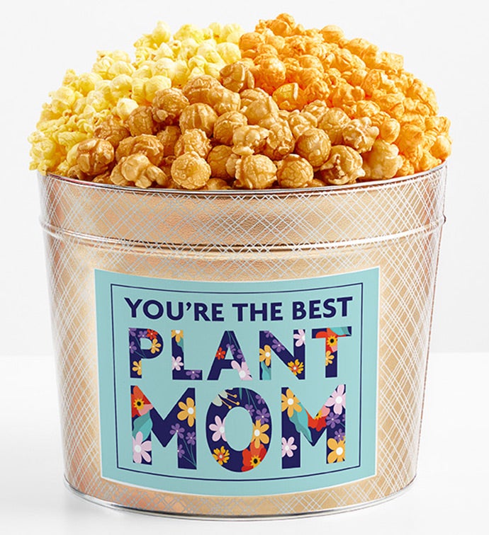 1.75 Gallon Gold Popcorn Tin 3-Flavor, Thank you Gifts by The Popcorn Factory